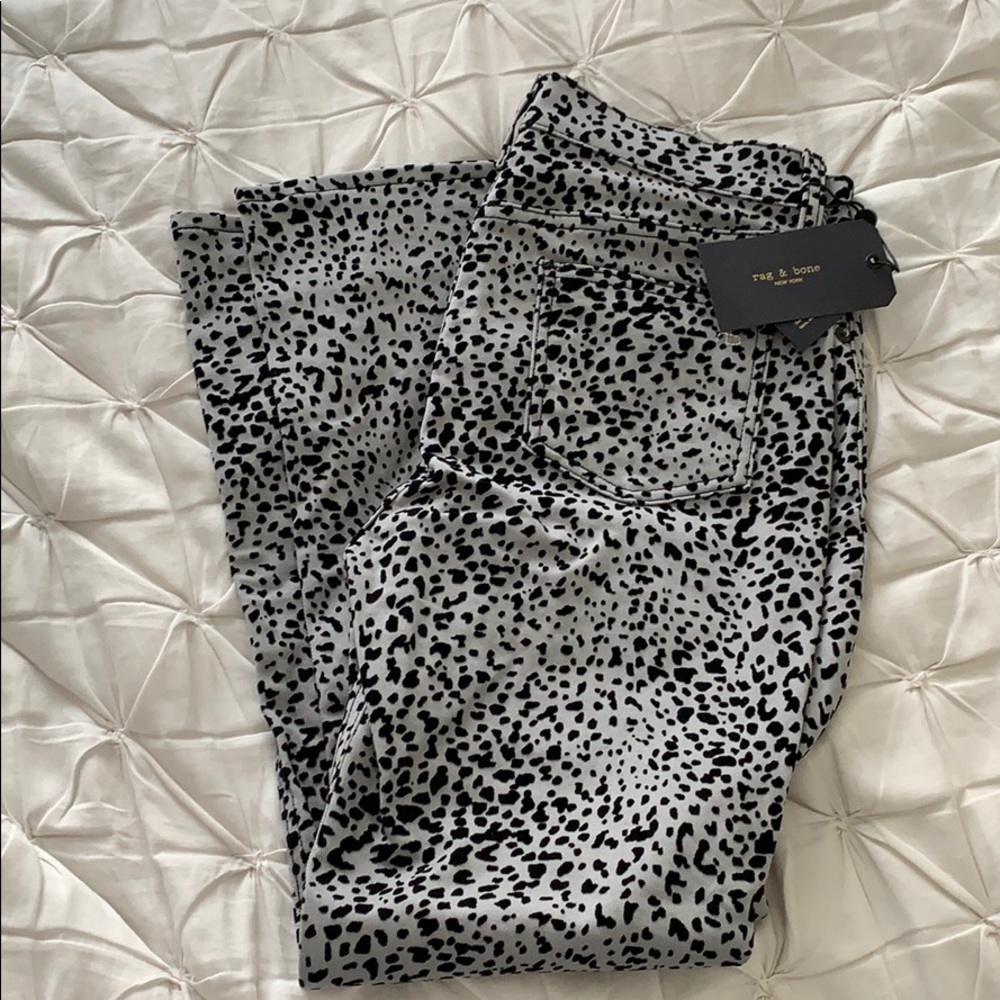 Rag&Bone leopard print jeans